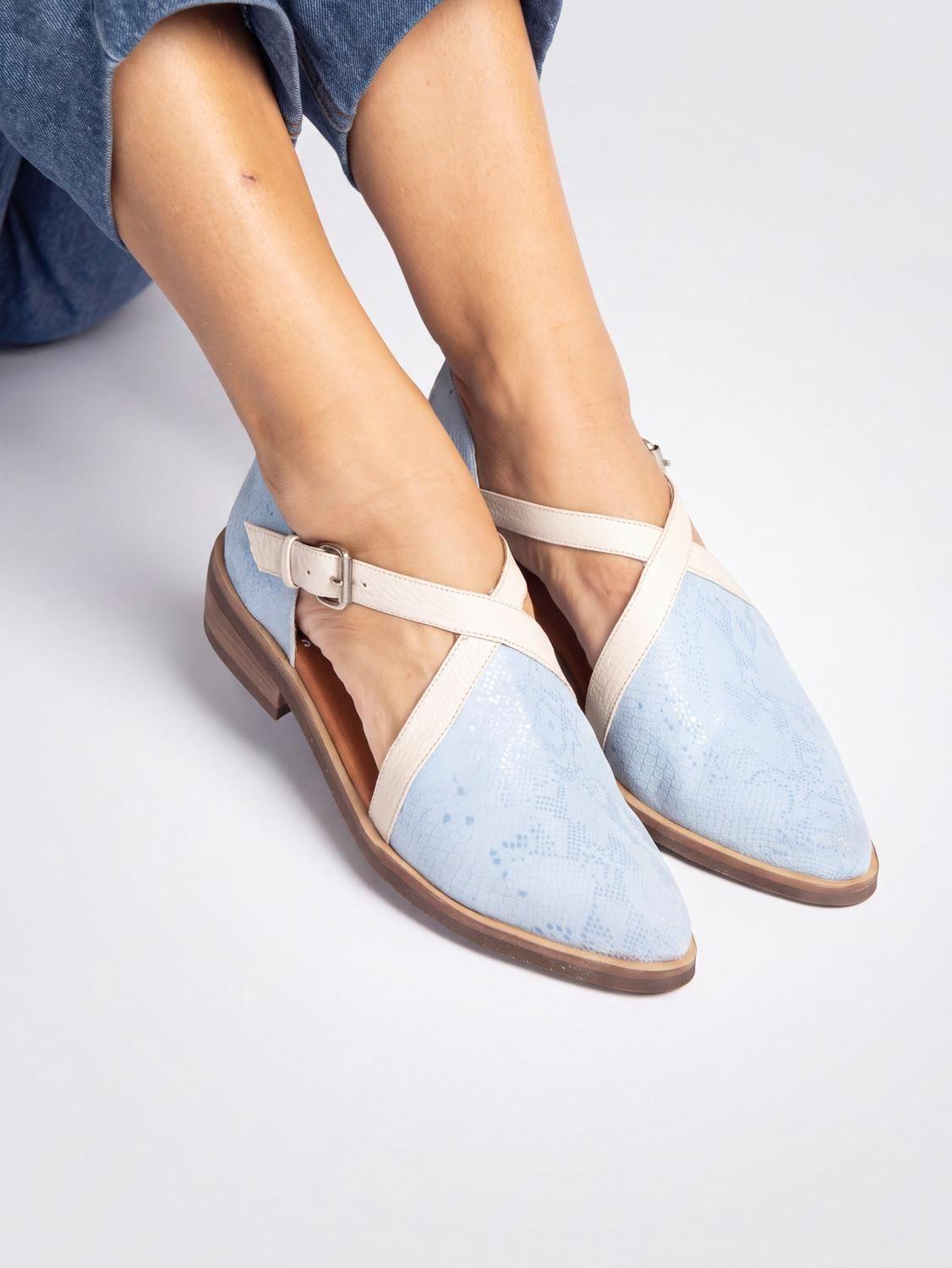Zapato Mujer / Rauli Celeste Beige-3