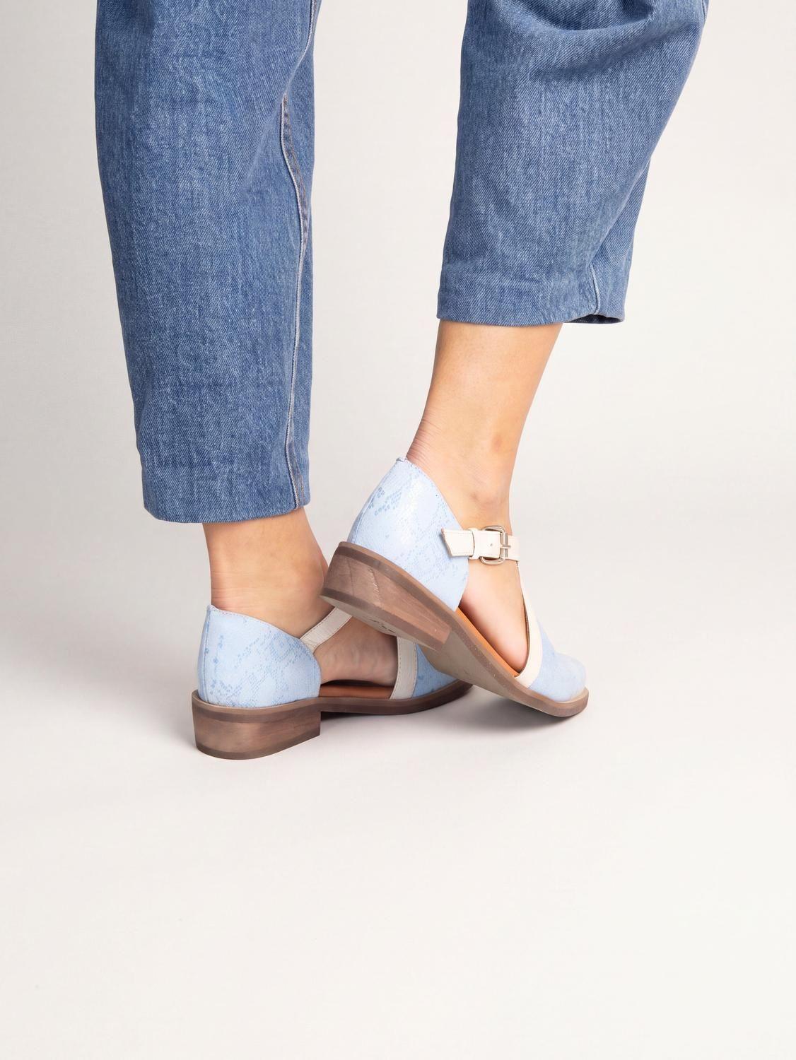 Zapato Mujer / Rauli Celeste Beige-6