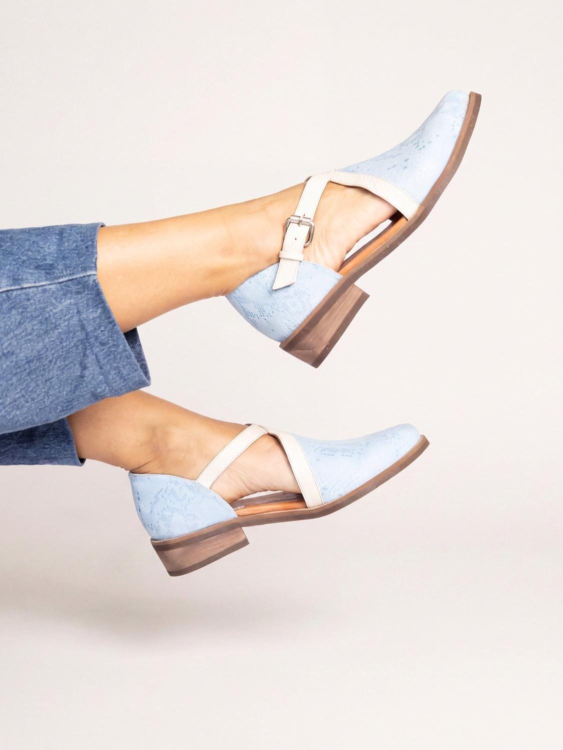 Zapato Mujer / Rauli Celeste Beige-7