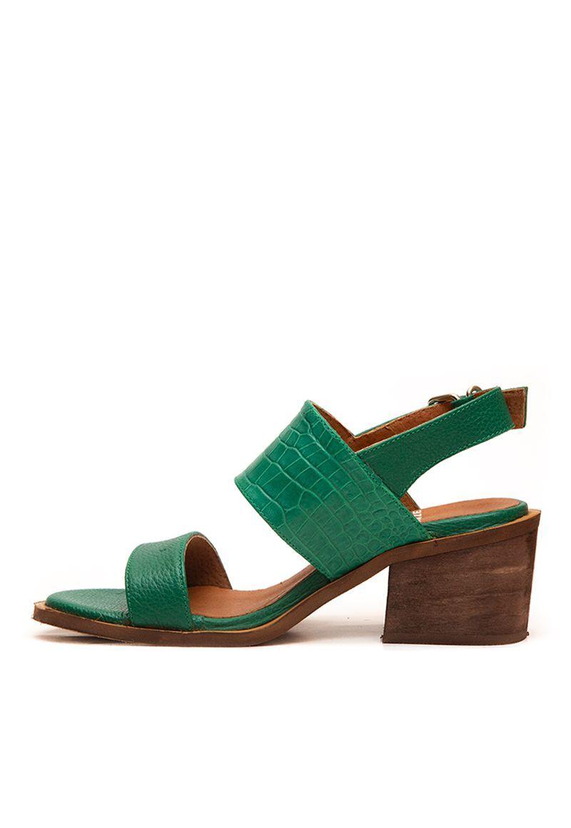 Sandalia De Cuero Adelia C12 Verde Giani Dafirenze-0