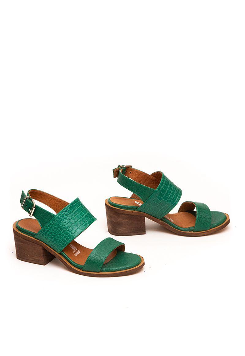 Sandalia De Cuero Adelia C12 Verde Giani Dafirenze-2