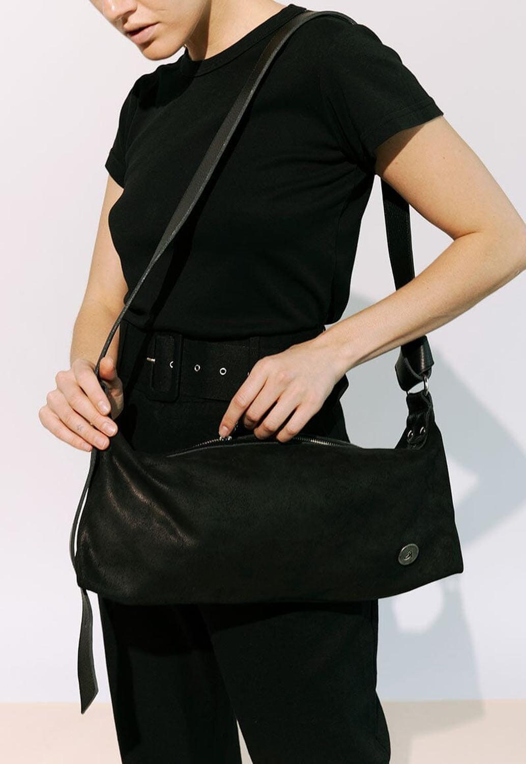 Cartera Mujer De Cuero Artemisa Negro C1-1