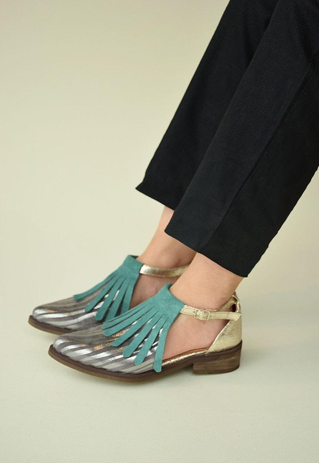 Zapato Mujer / Manly Niquel Menta-2