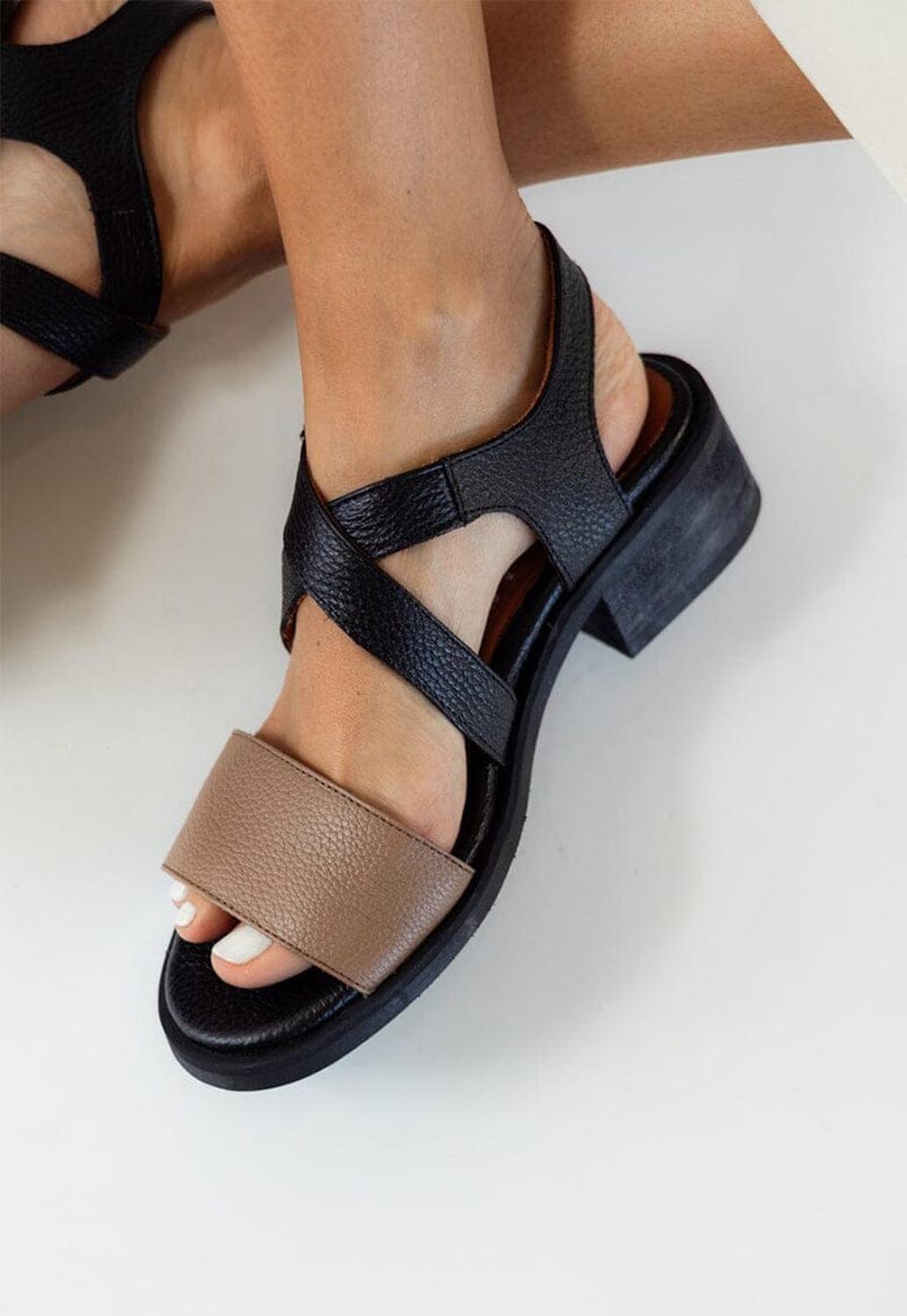 Sandalia Mujer / Salteador Café Negro-7