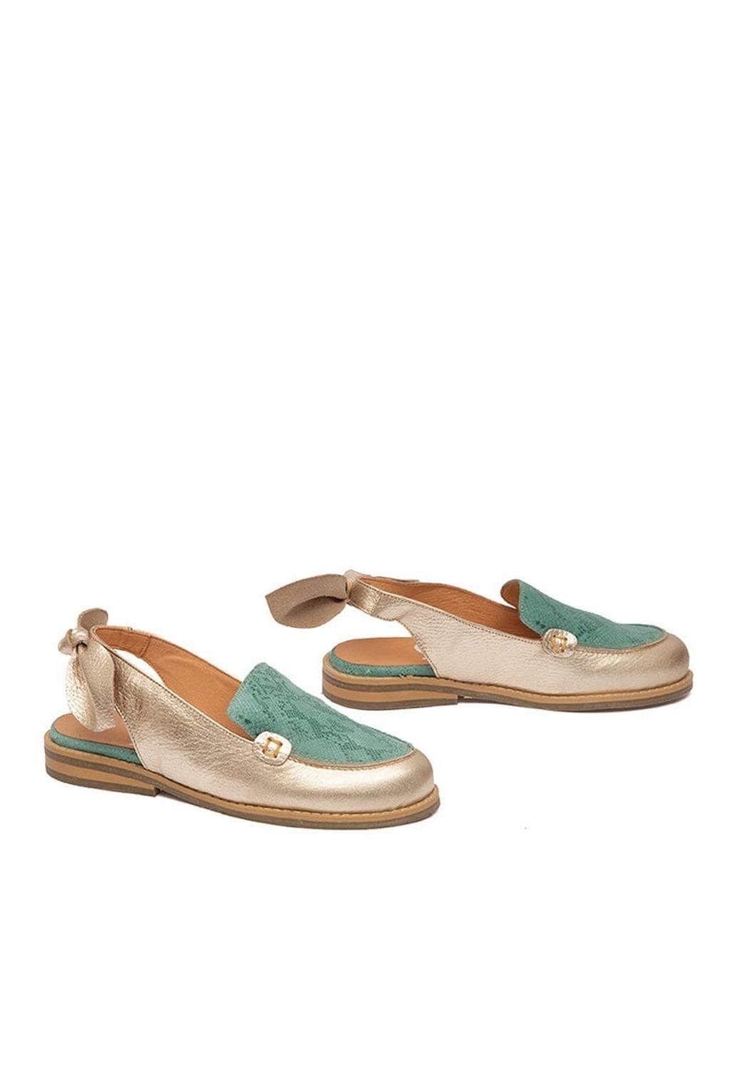 Mocasin Mujer / Cancun Menta Niquel-1