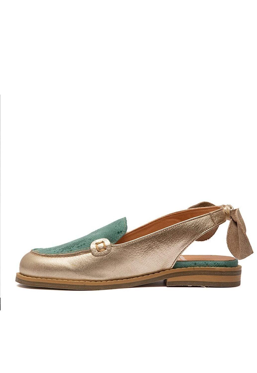 Mocasin Mujer / Cancun Menta Niquel-5