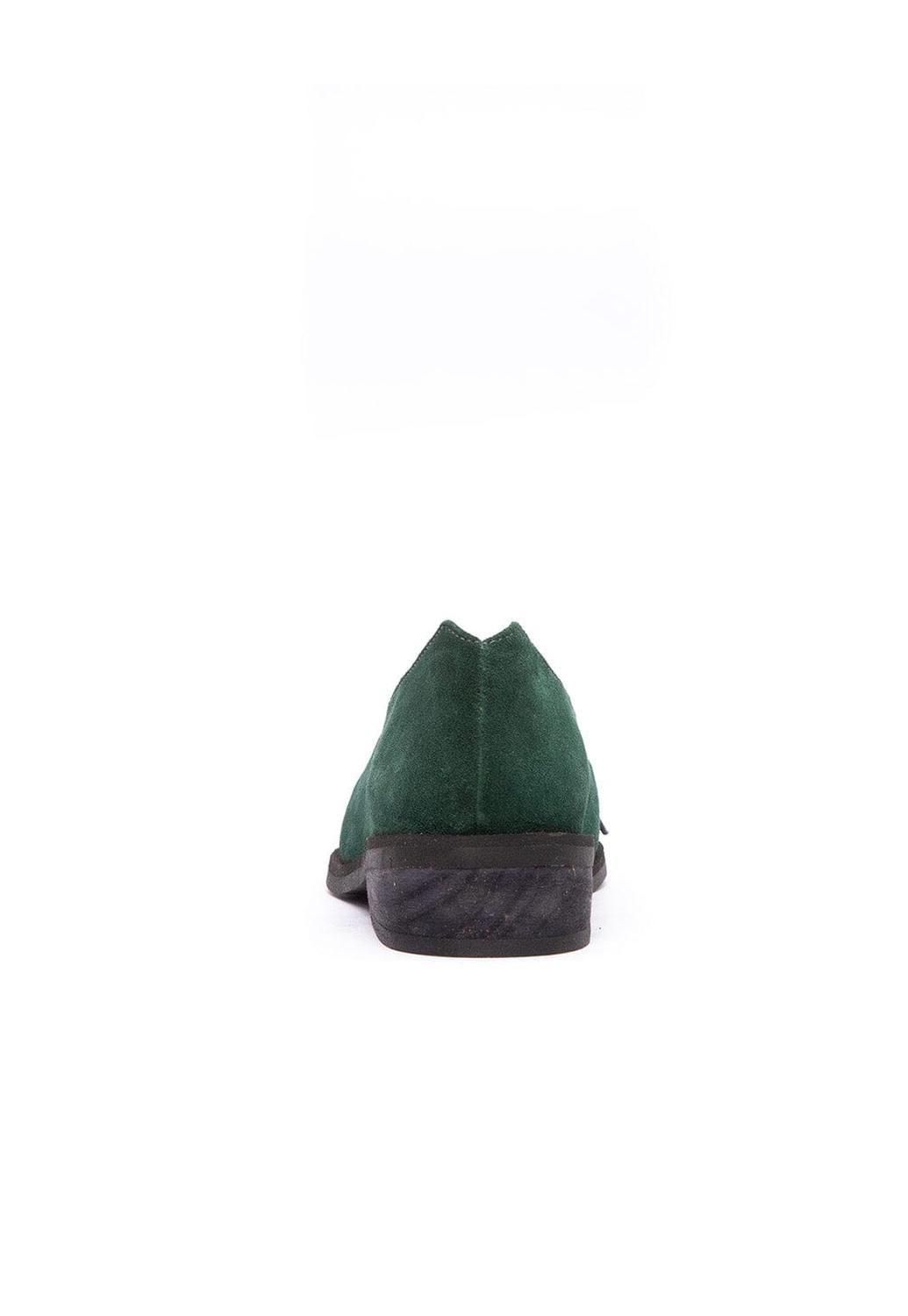 Zapato Mujer De Cuero Indira Verde Print C1-3