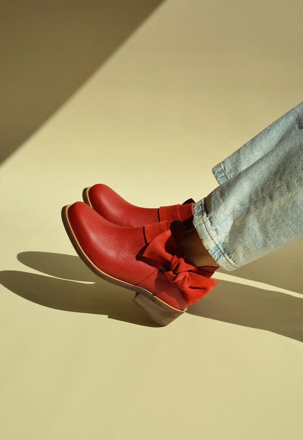 Botin Mujer / Saharino Rojo-3