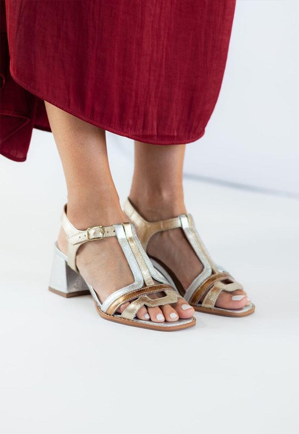 Sandalia Mujer / Candela Metálico-1