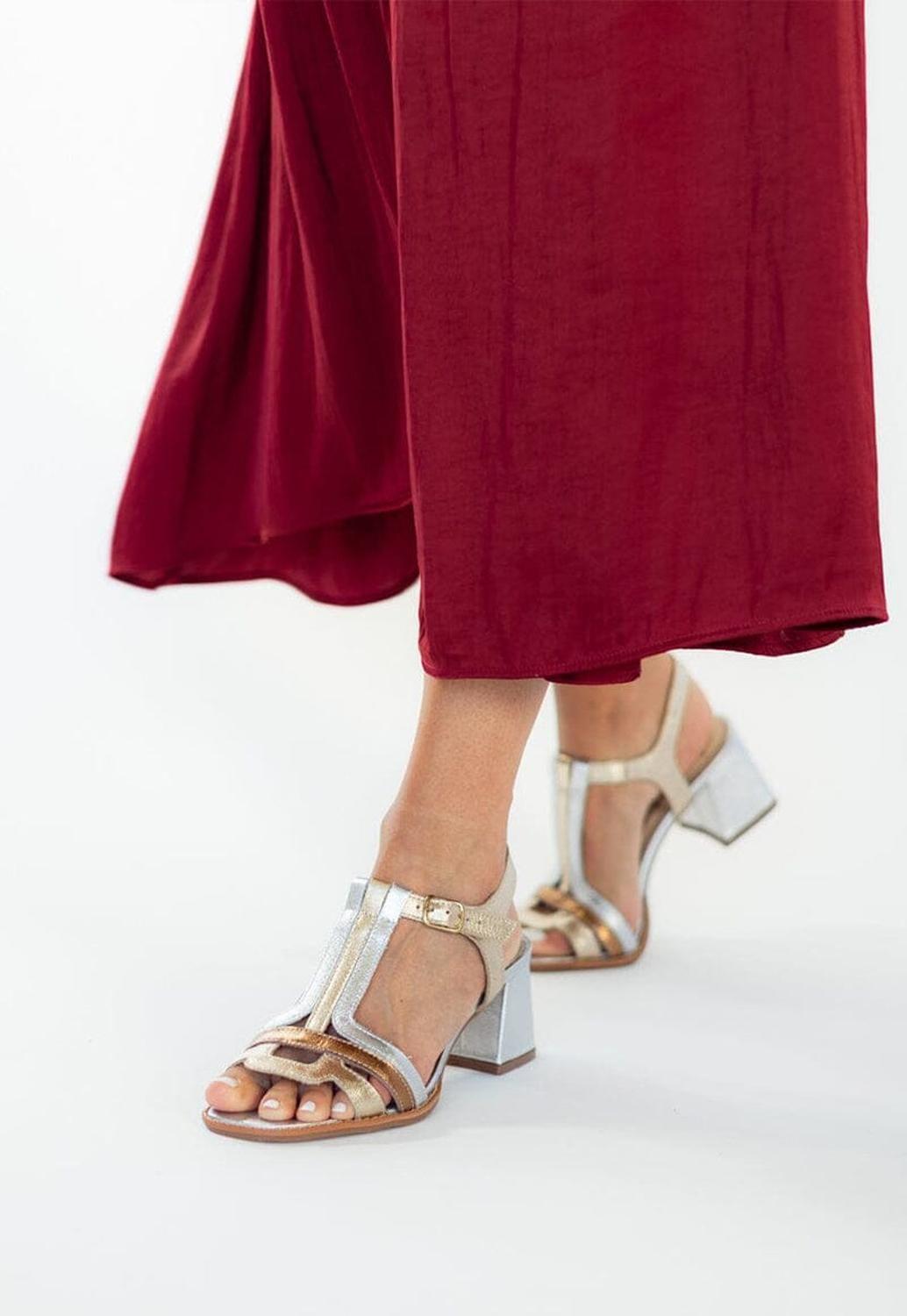 Sandalia Mujer / Candela Metálico-6