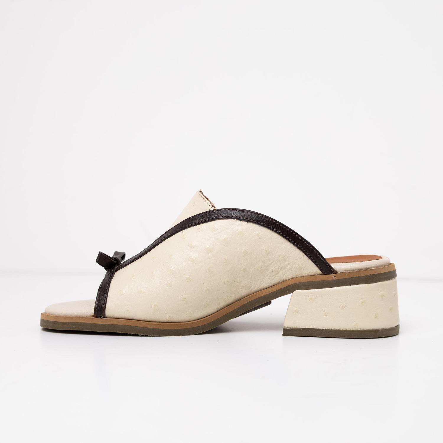 Sandalia Cuero Mujer  Arena Beige-2