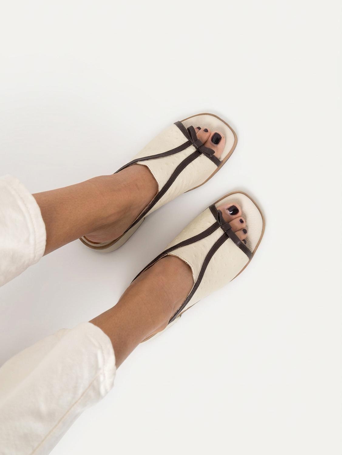 Sandalia Cuero Mujer  Arena Beige-4
