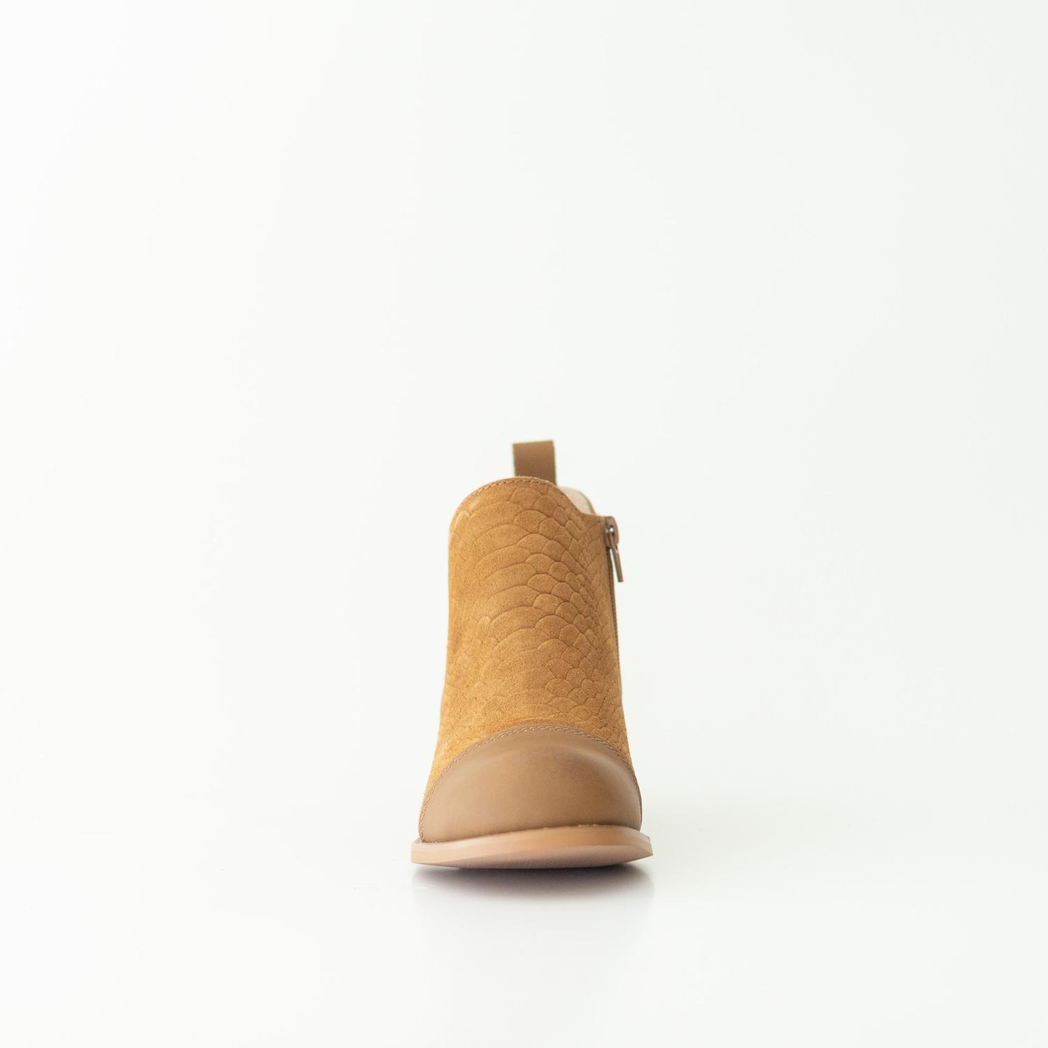 Botin Mujer / Verdecillo Camel-3