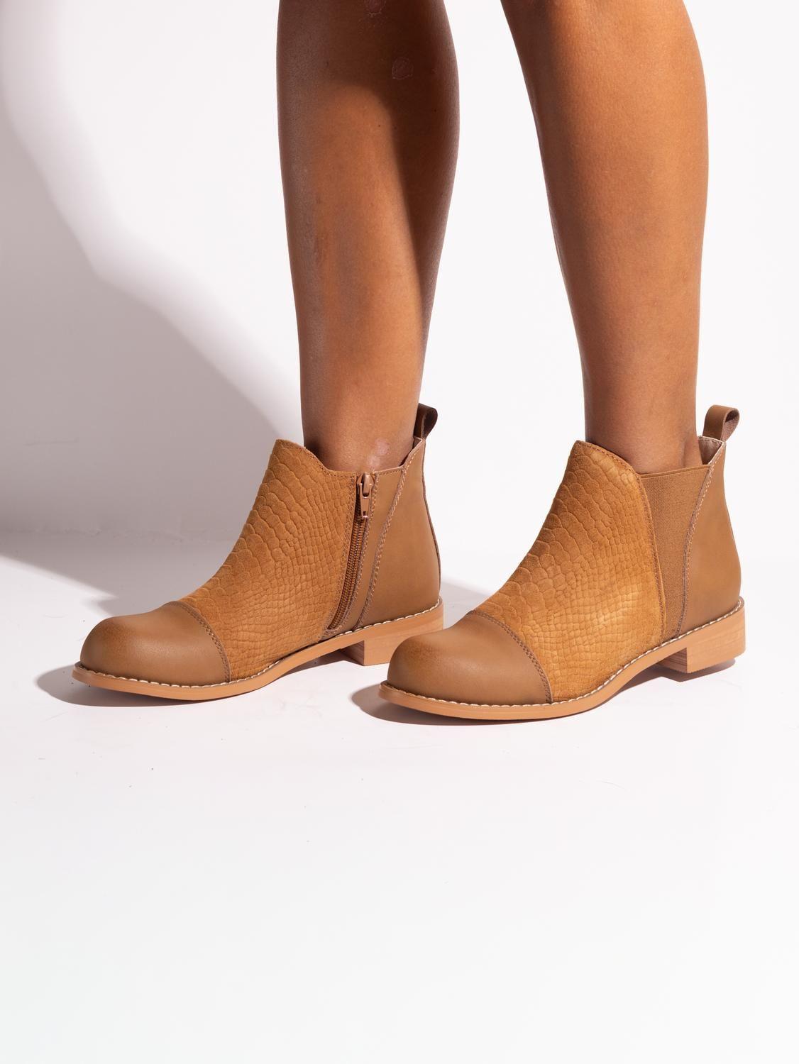 Botin Mujer / Verdecillo Camel-7