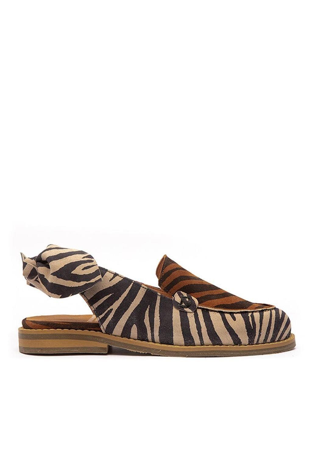 Mocasin Mujer / Cancun Print Camel-0