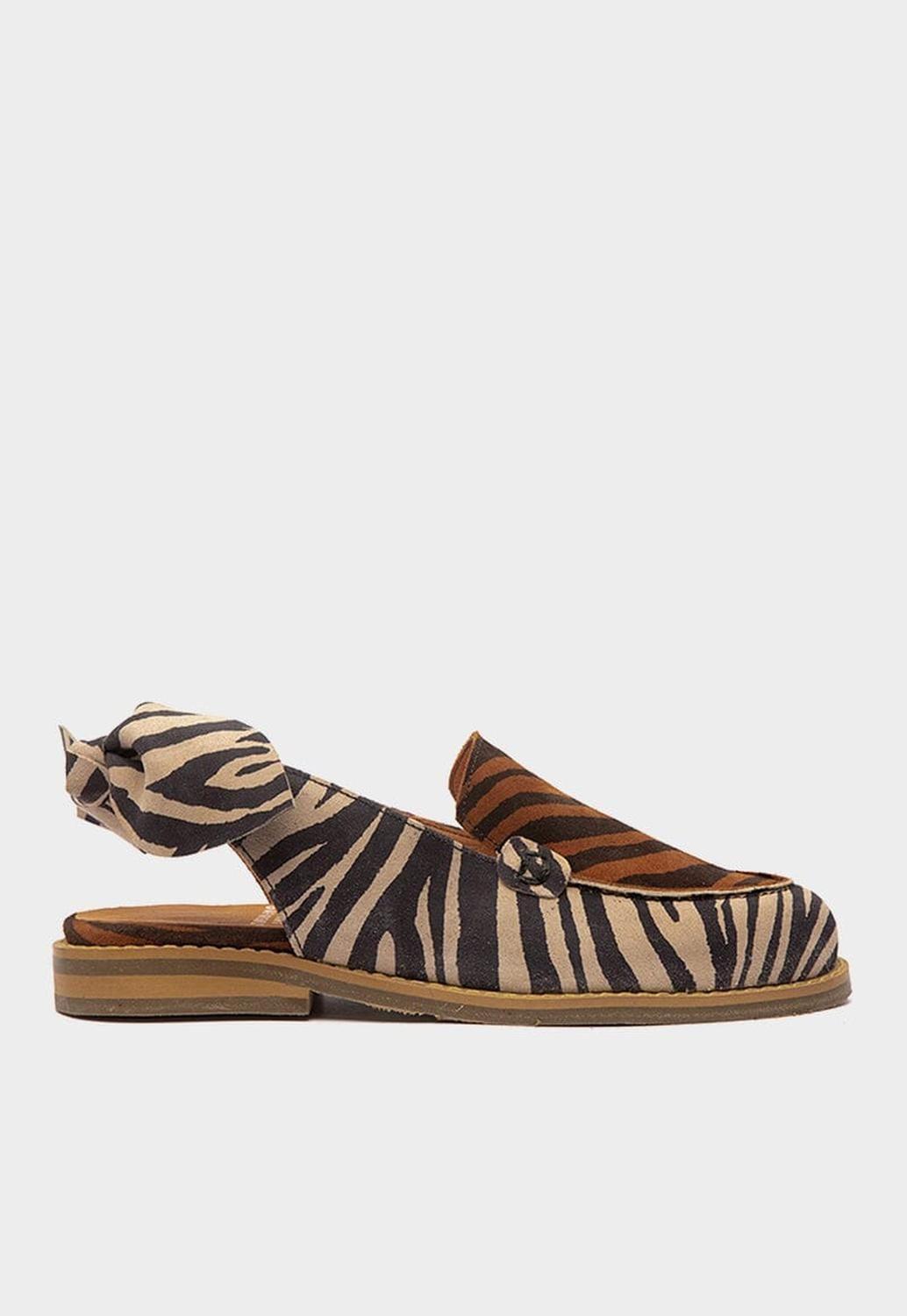 Mocasin Mujer / Cancun Print Camel-3