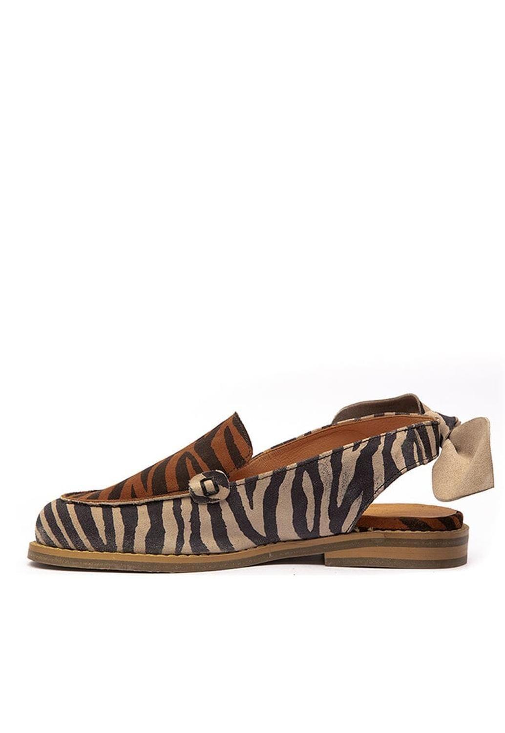 Mocasin Mujer / Cancun Print Camel-5