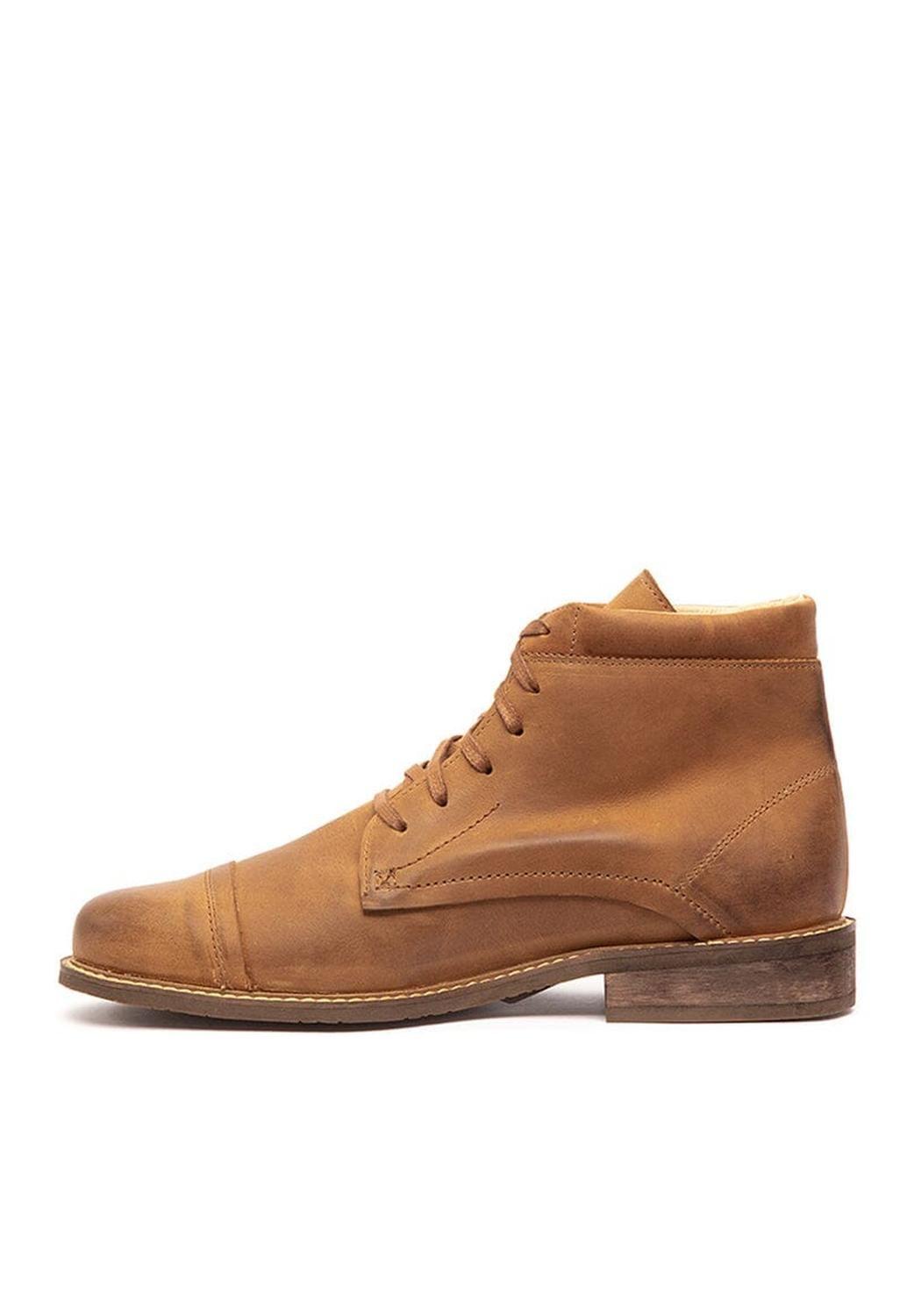 Botin Hombre De Cuero Elias Camel C1-2