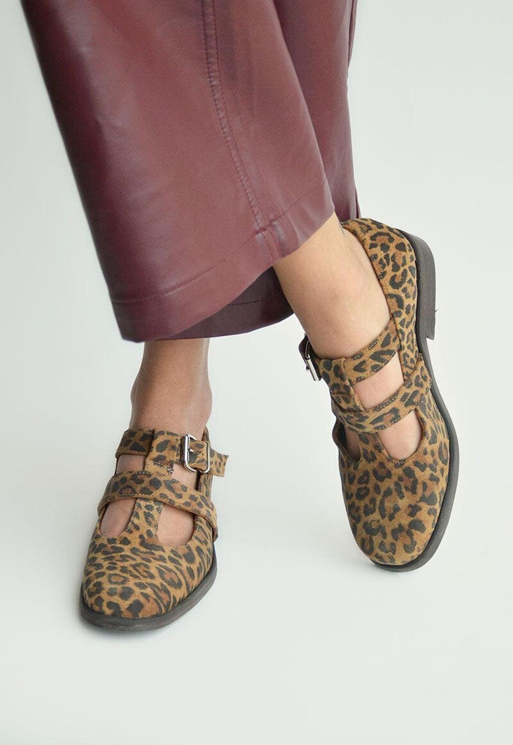 Zapato Mujer De Cuero Teresa Print C3-6