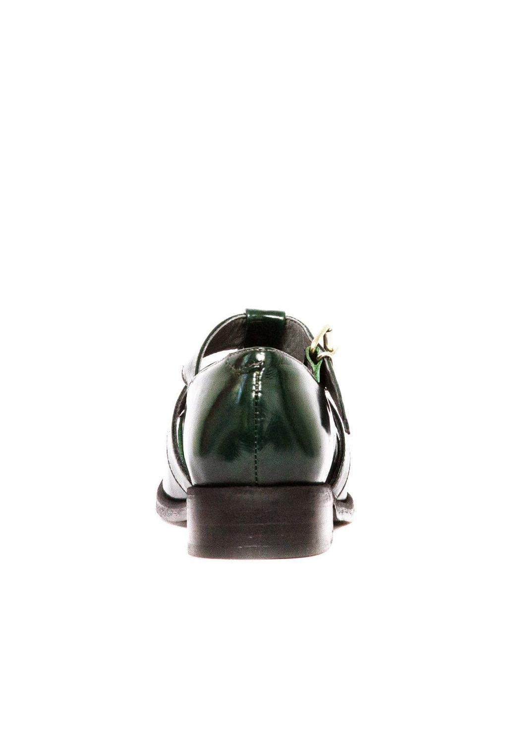 Zapato Mujer De Cuero Teresa Verde C2-3