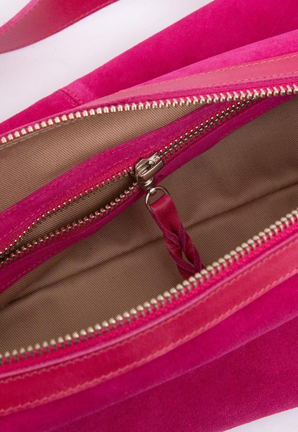 Cartera Mujer De Cuero Artemisa Fucsia C4-2