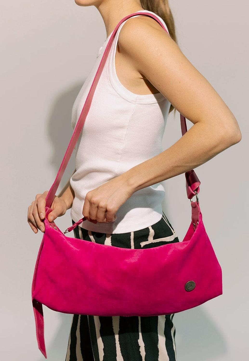 Cartera Mujer De Cuero Artemisa Fucsia C4-0