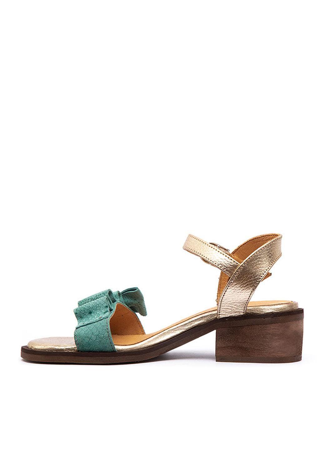 Sandalia Mujer / Nogal Menta-4
