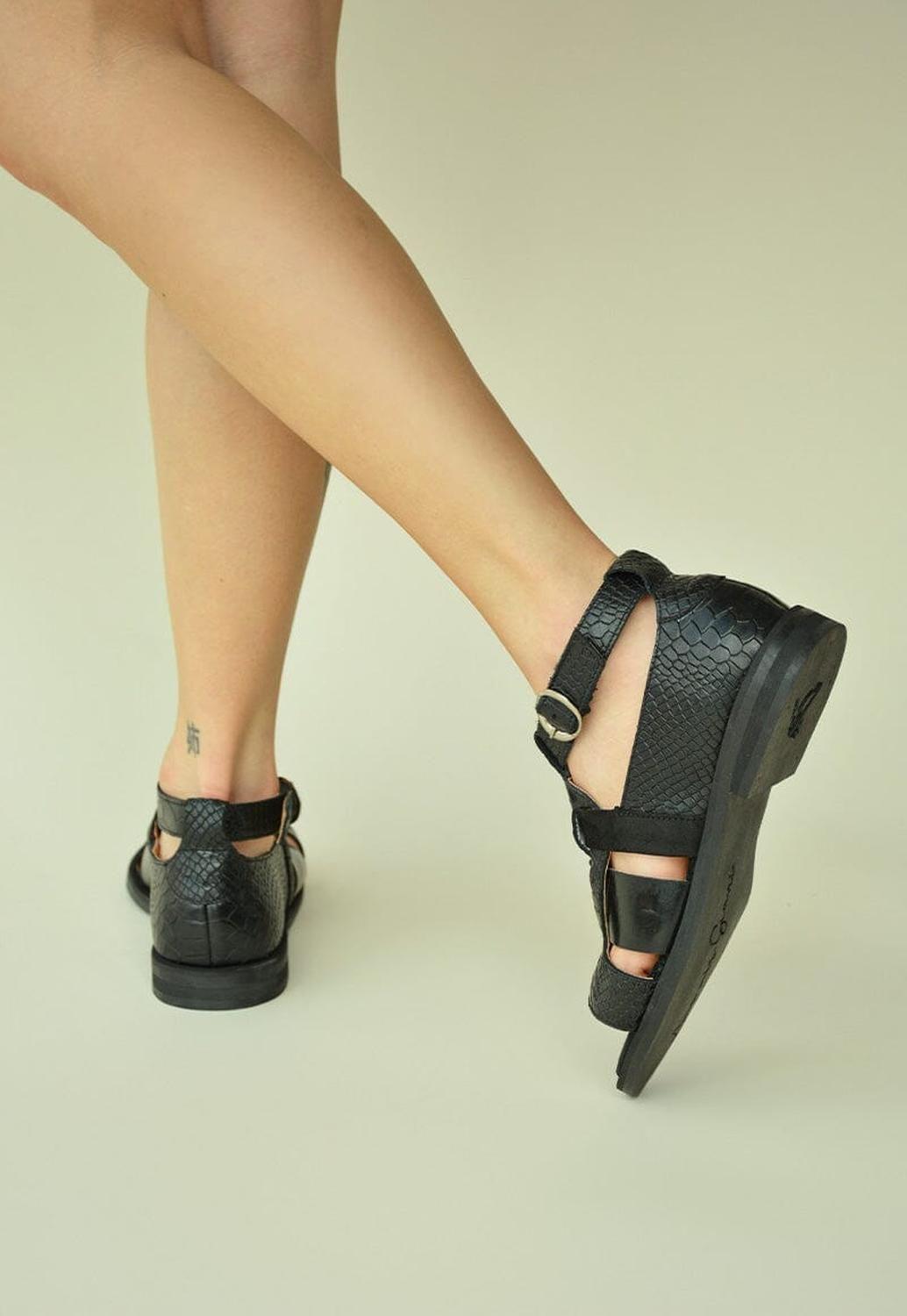 Sandalia Mujer / Simos Negro-6