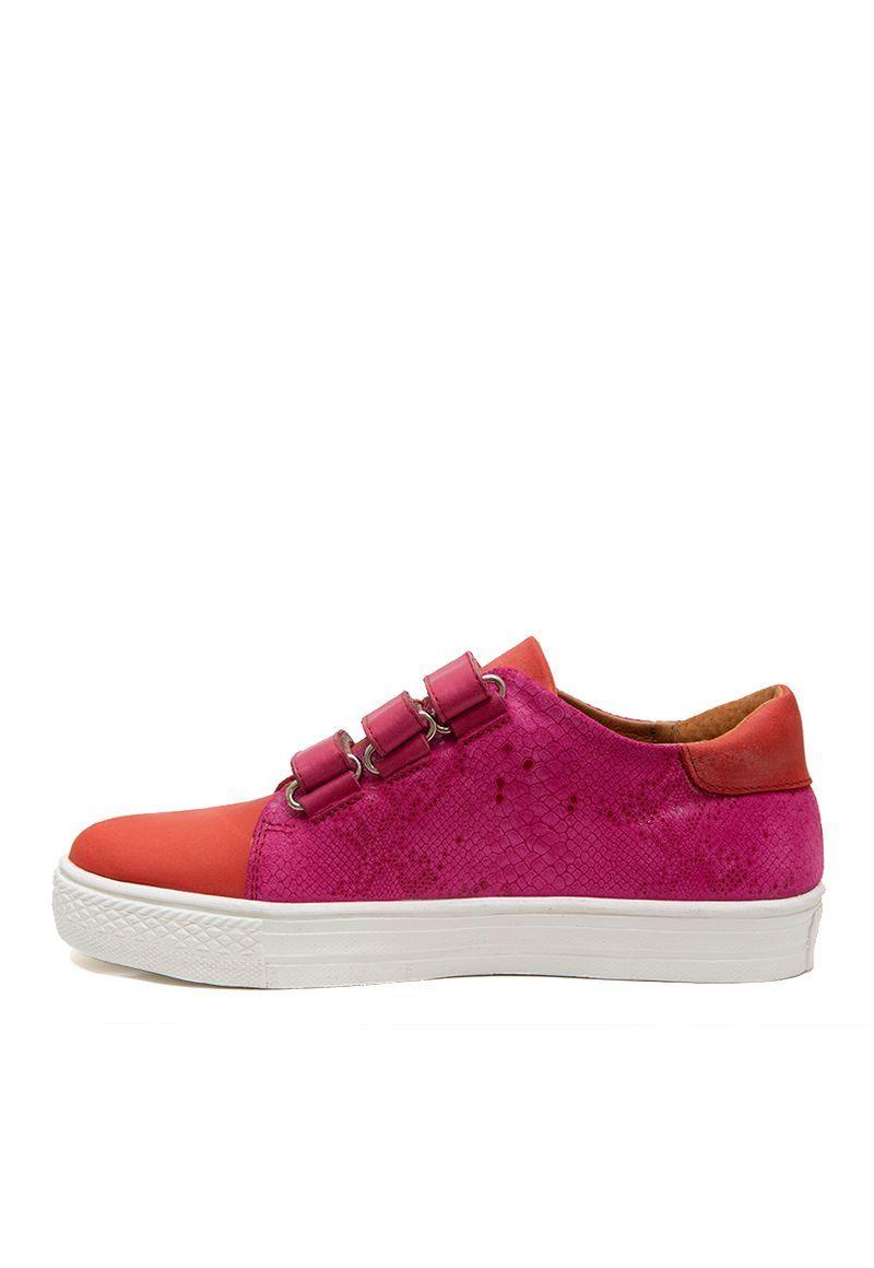 Zapatilla De Cuero Eucalipto C2 Fucsia Giani Dafirenze-4