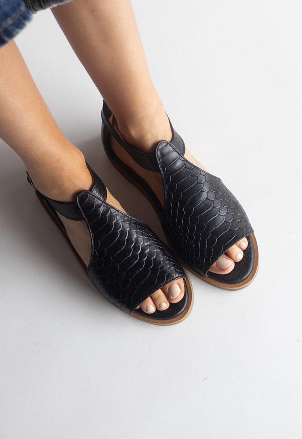 Sandalia Mujer / Oliva Negro-0