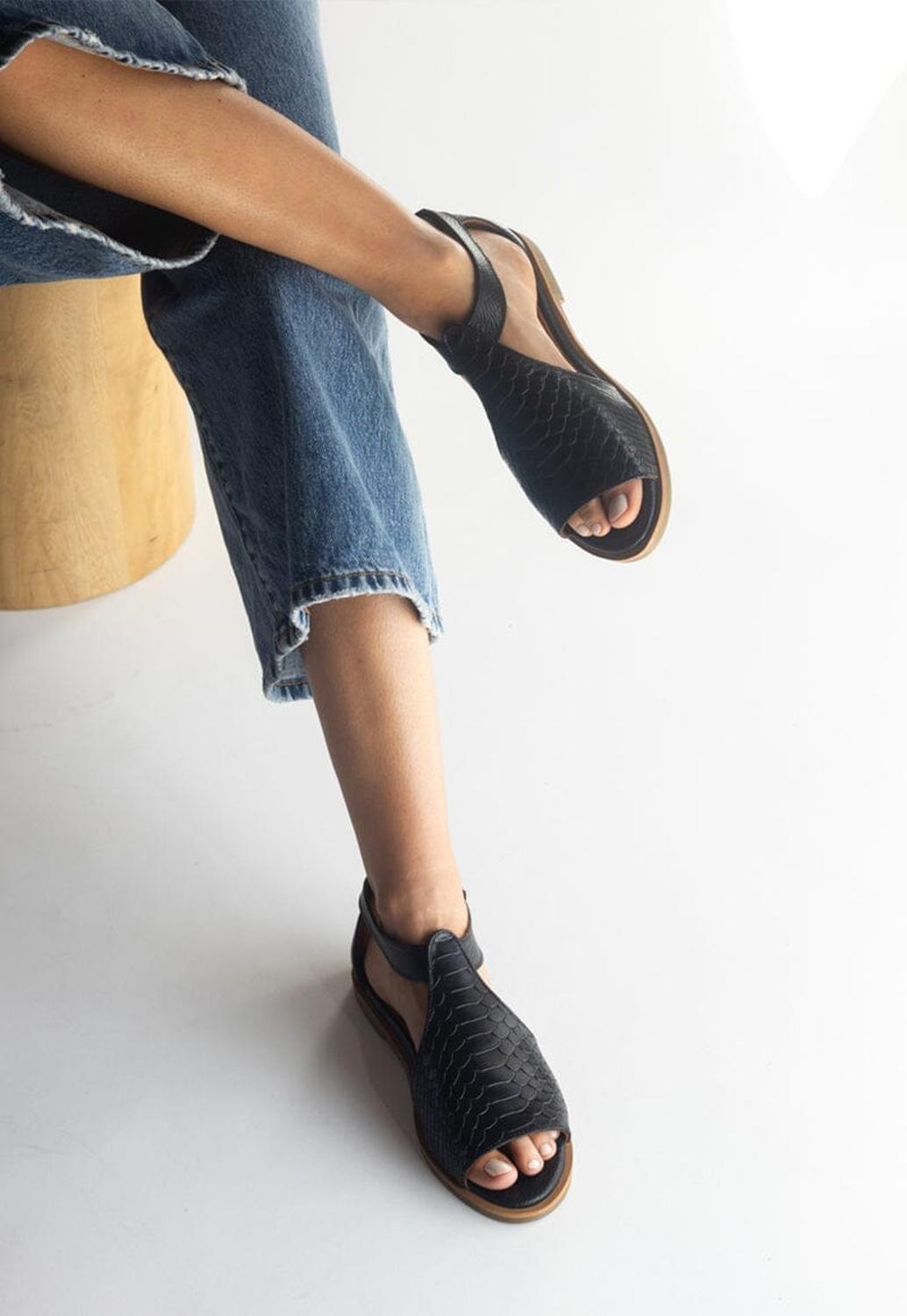 Sandalia Mujer / Oliva Negro-6