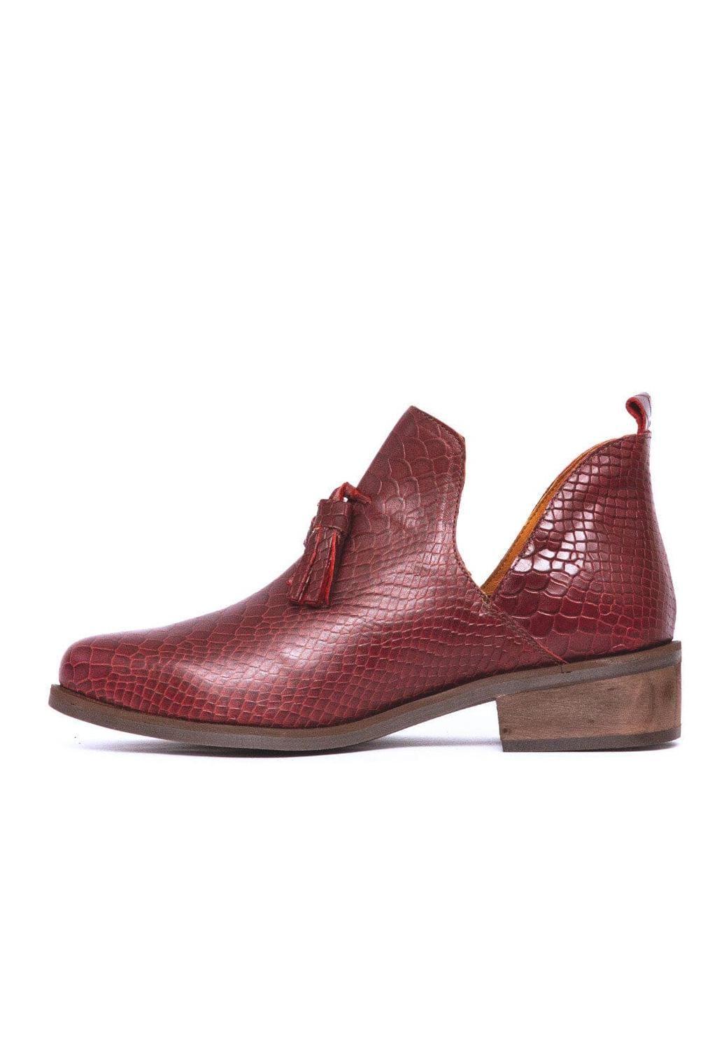 Botin Mujer De Cuero Adriana Burdeo C10-3