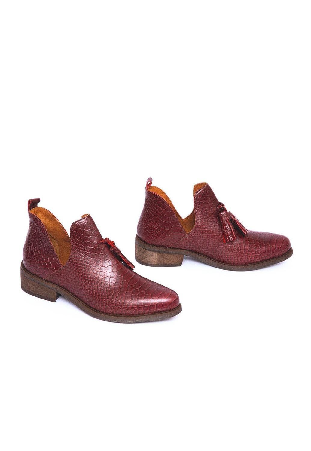 Botin Mujer De Cuero Adriana Burdeo C10-5