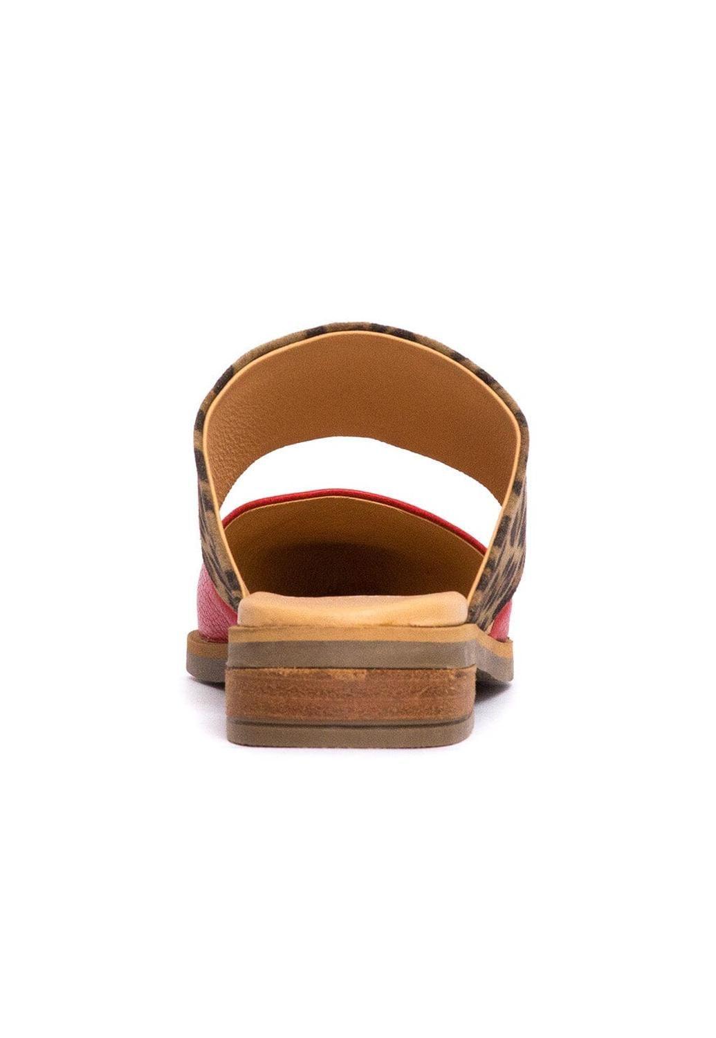 Babucha Mujer / Gaviota Leopardo Rojo-3