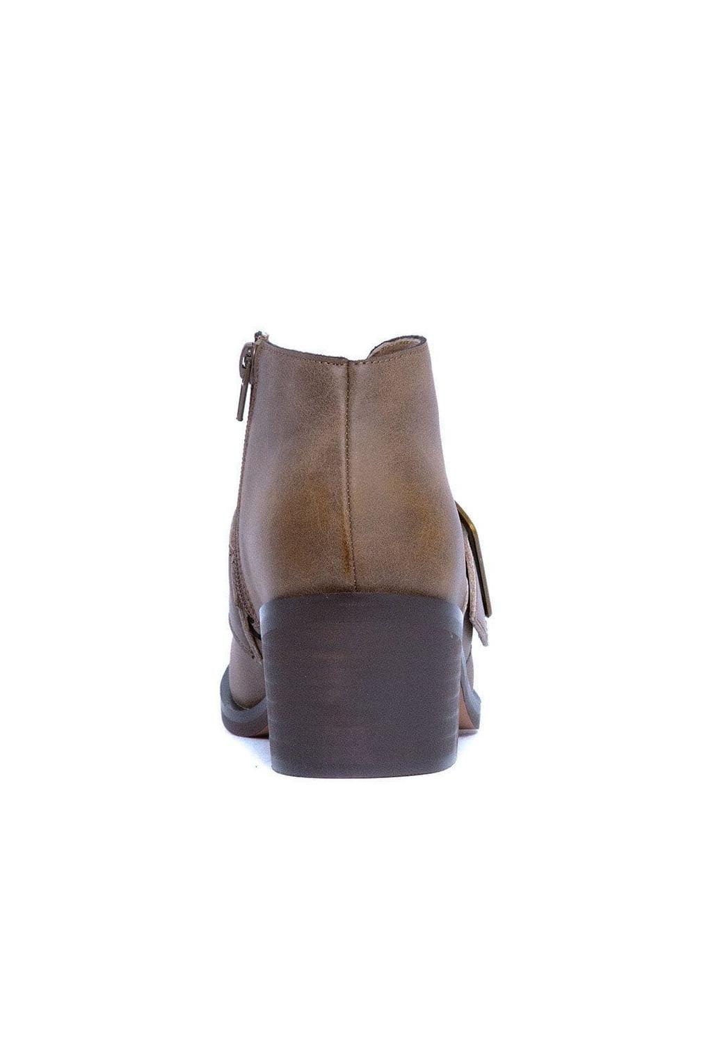 Botines Mujer De Cuero Focha Café C14-4