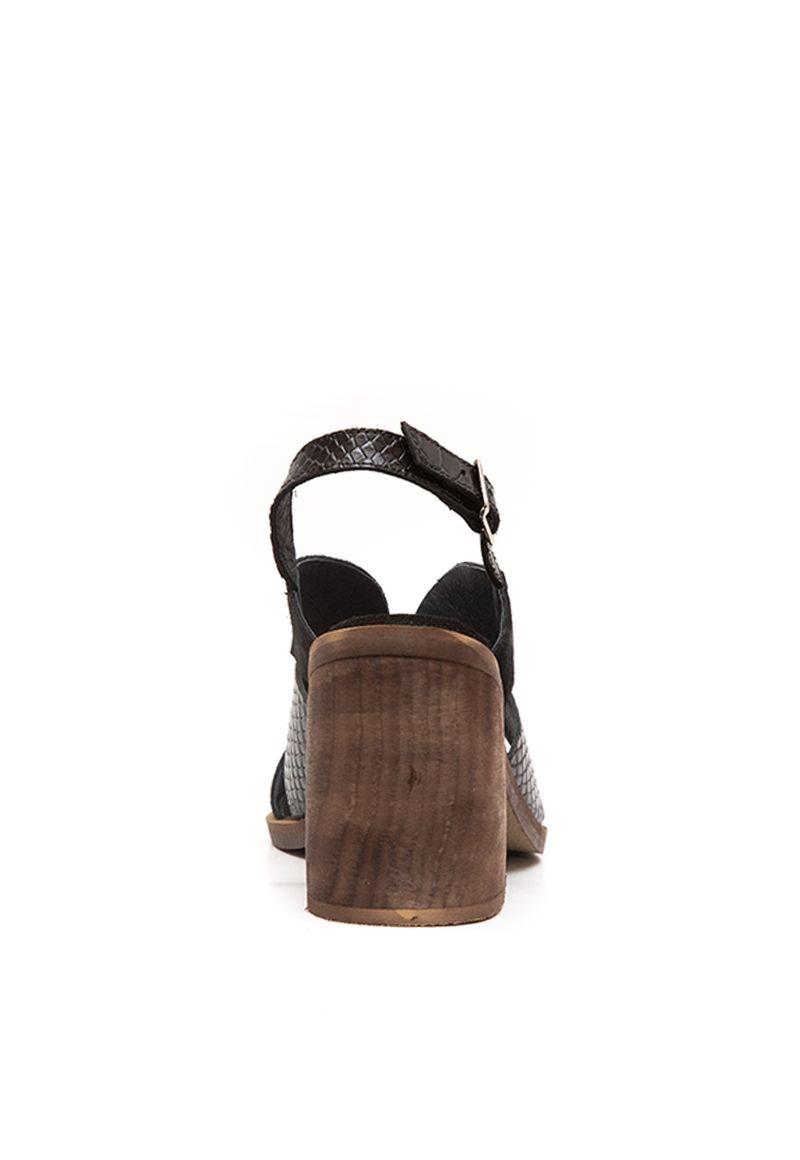 Sandalia De Cuero Macadamia C1 Negro Giani Dafirenze-5