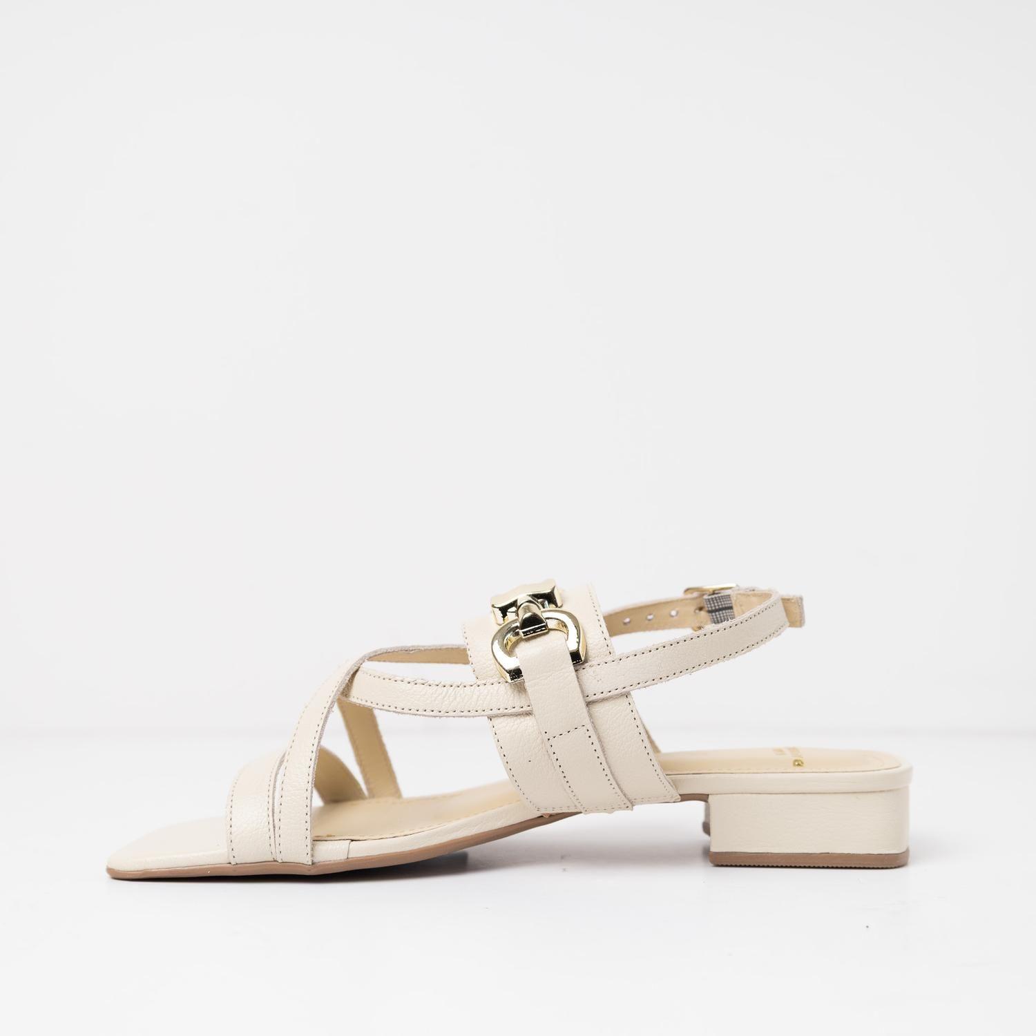 Sandalia Cuero Mujer  Risco Beige-2