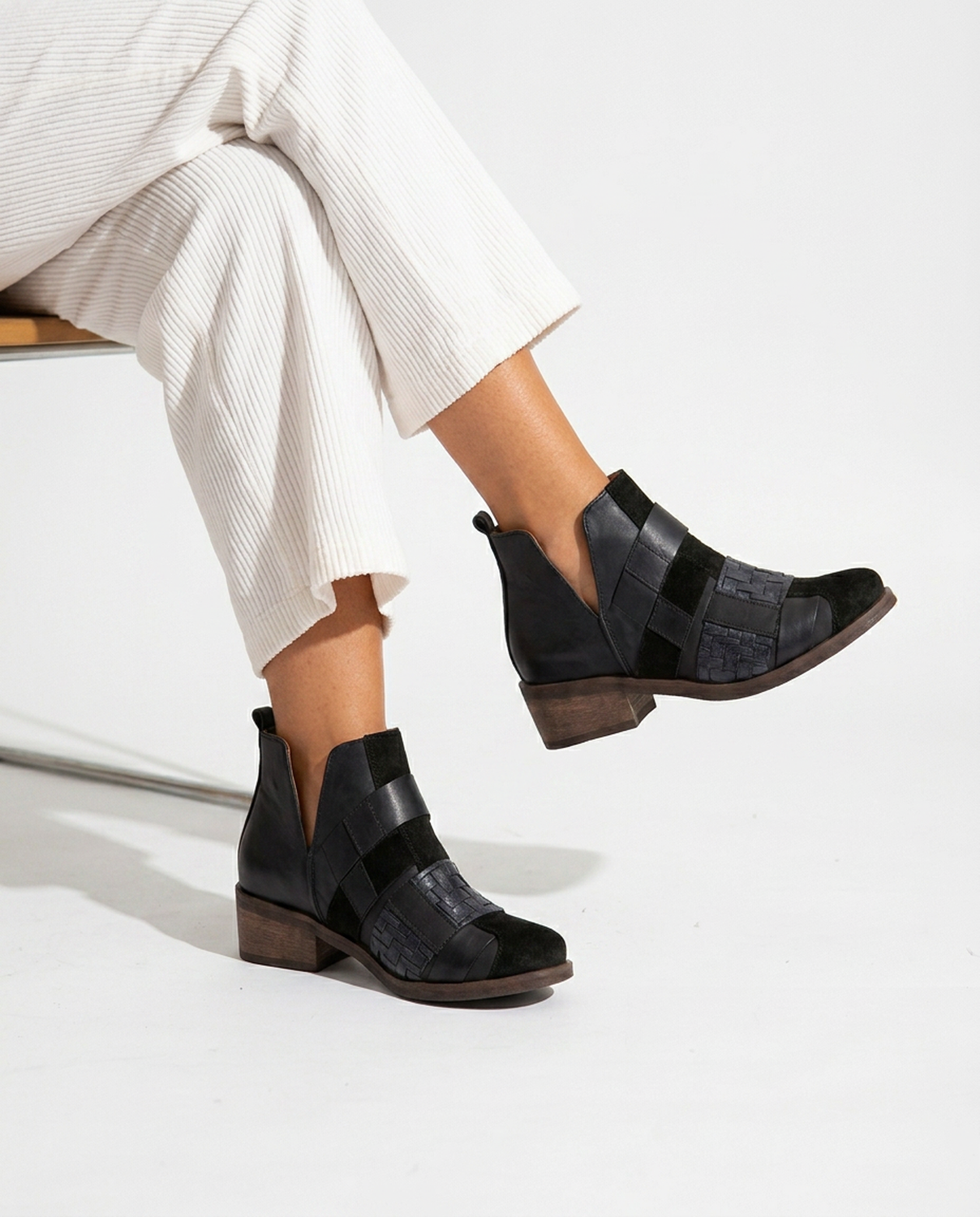 Botin Mujer  Cuero Mujer  Baia Negro-2