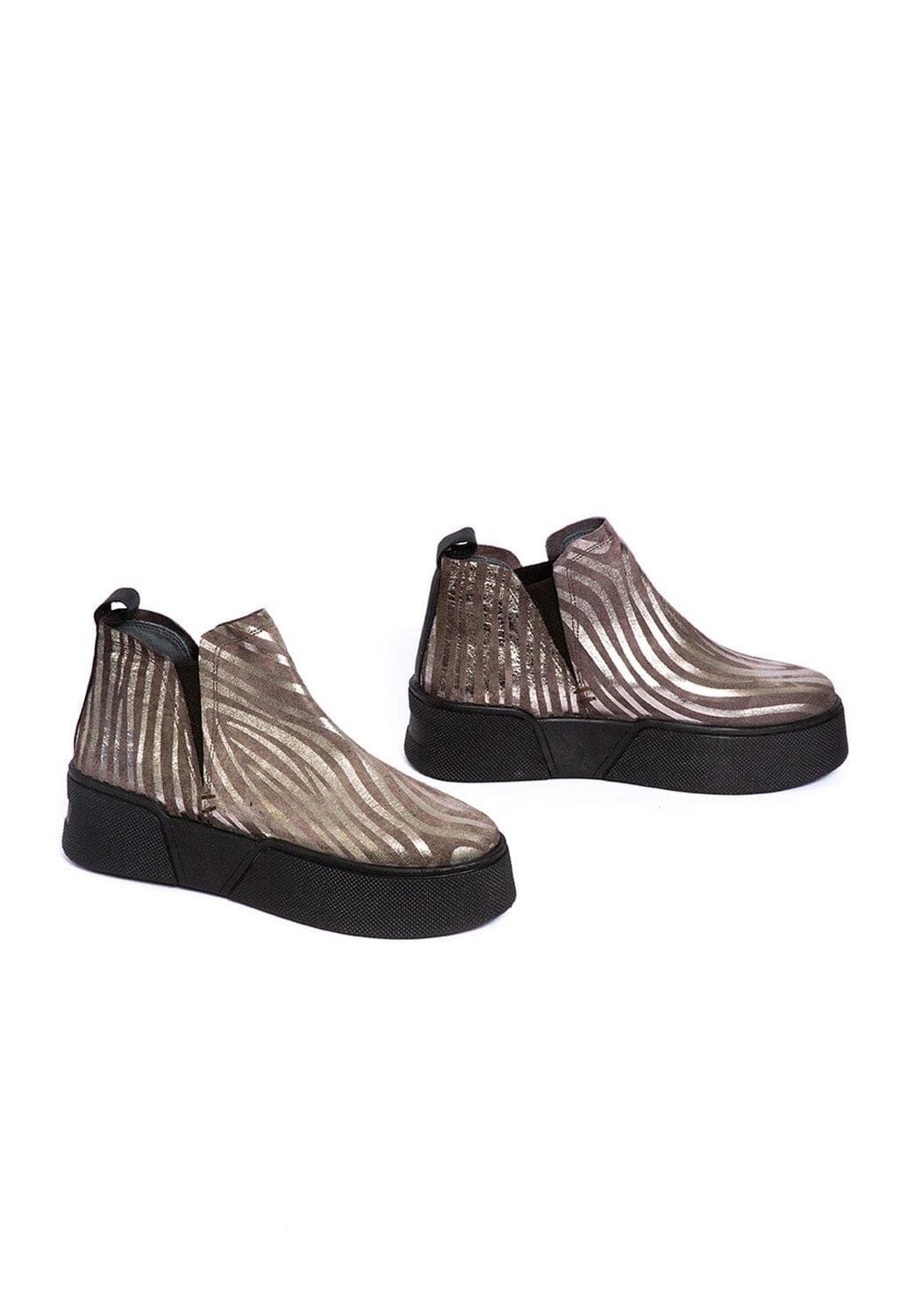 Zapatilla Mujer / Canario Zebra Metálico-4