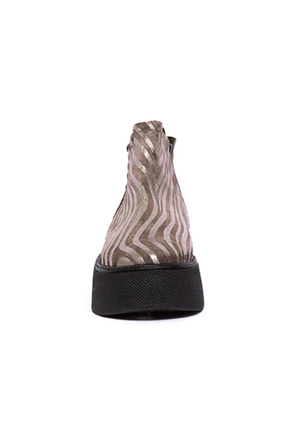 Zapatilla Mujer / Canario Zebra Metálico-2