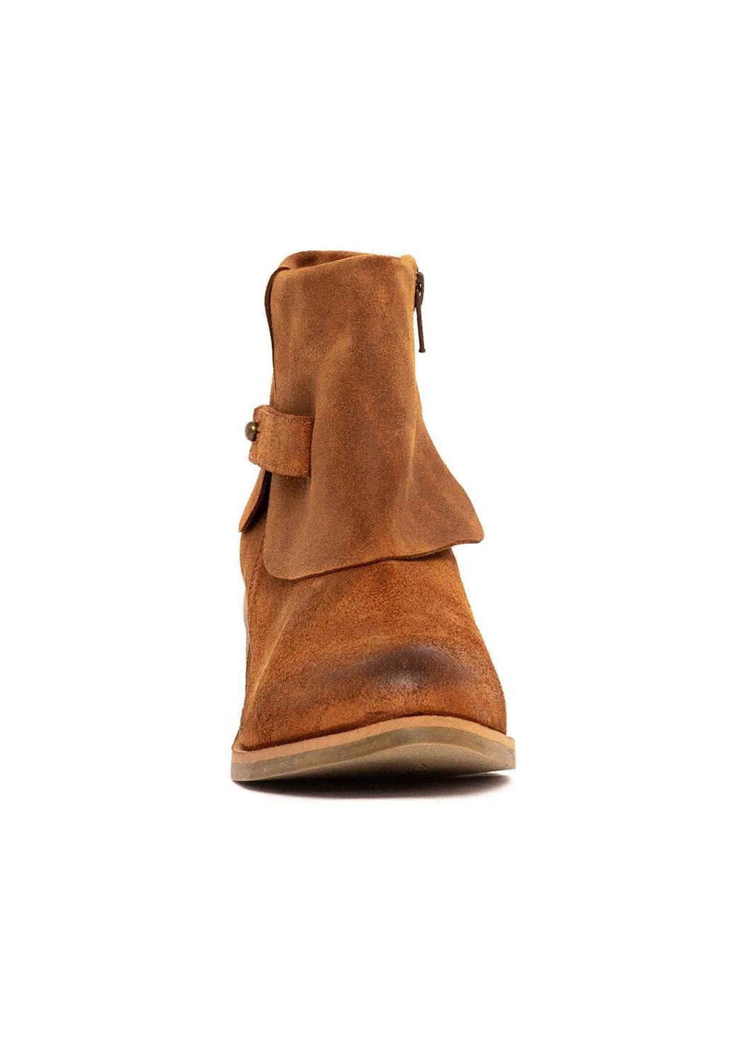 Botin Mujer De Cuero Nadia Camel C2-2