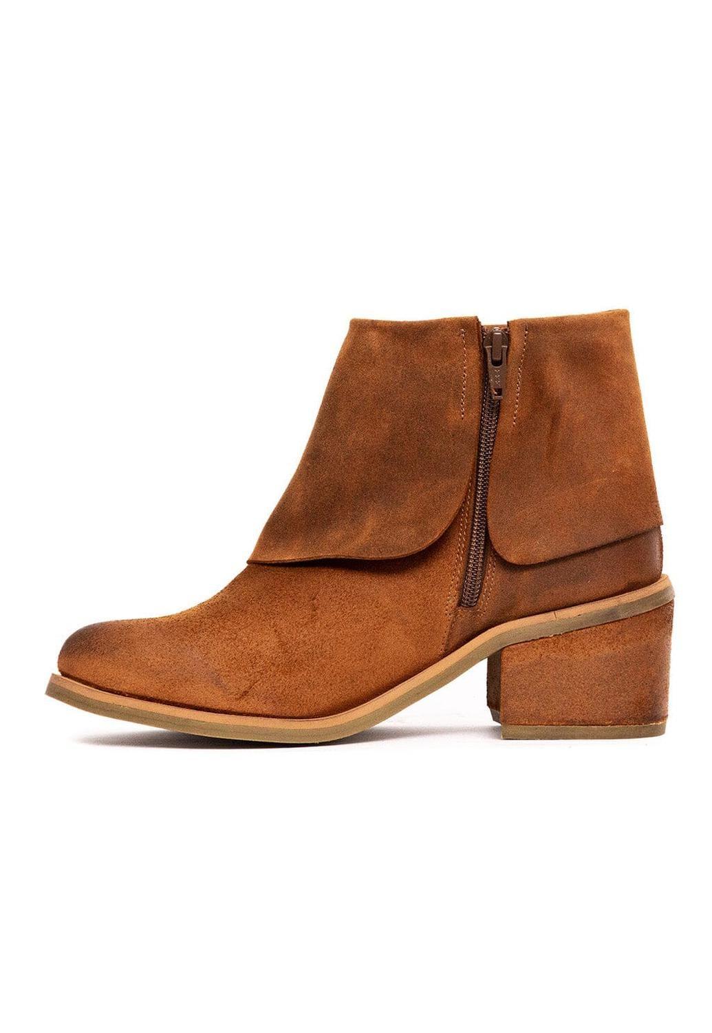 Botin Mujer De Cuero Nadia Camel C2-3