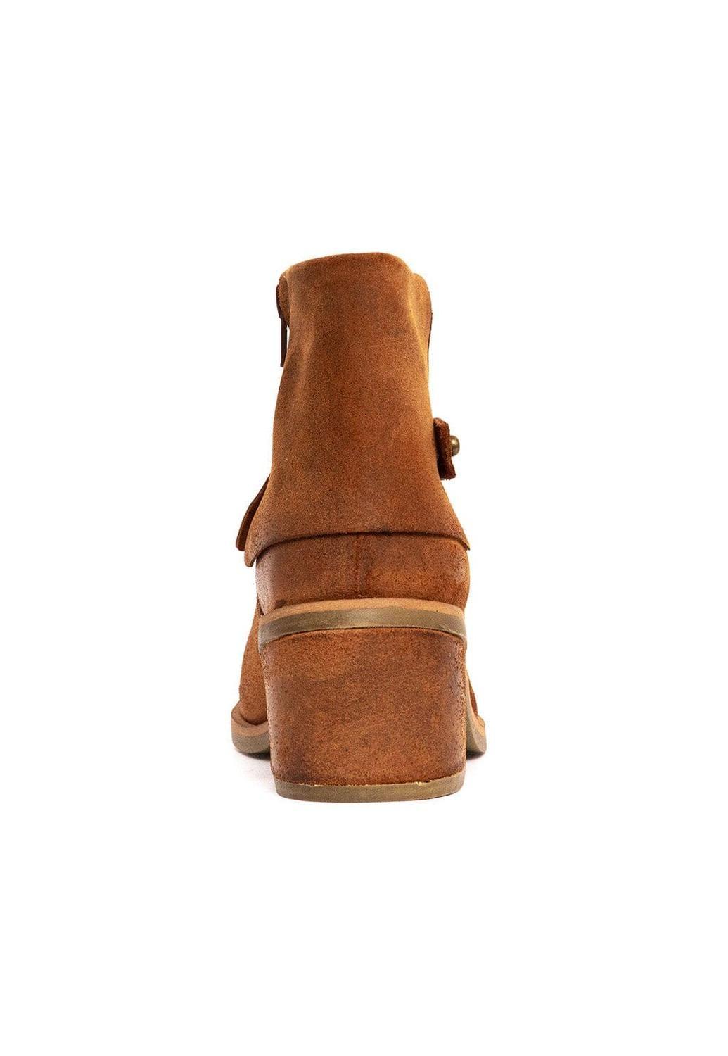 Botin Mujer De Cuero Nadia Camel C2-4
