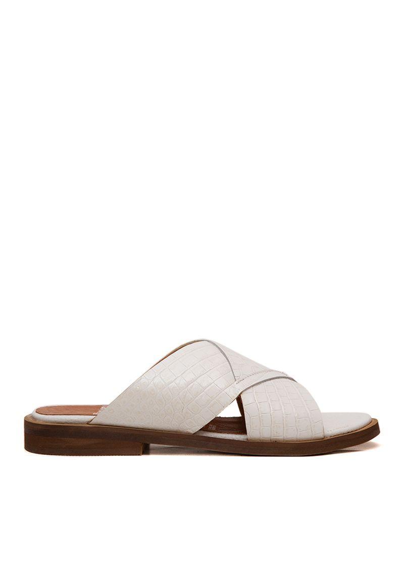 Sandalia De Cuero Columbina C11 Blanco Giani Dafirenze-4