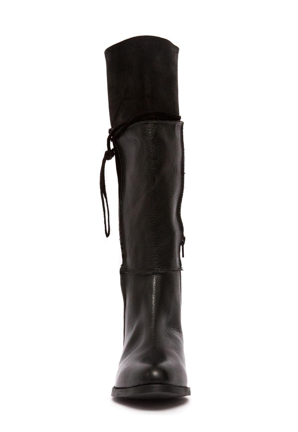 Bota Cuero Mujer  Jade Negro-4
