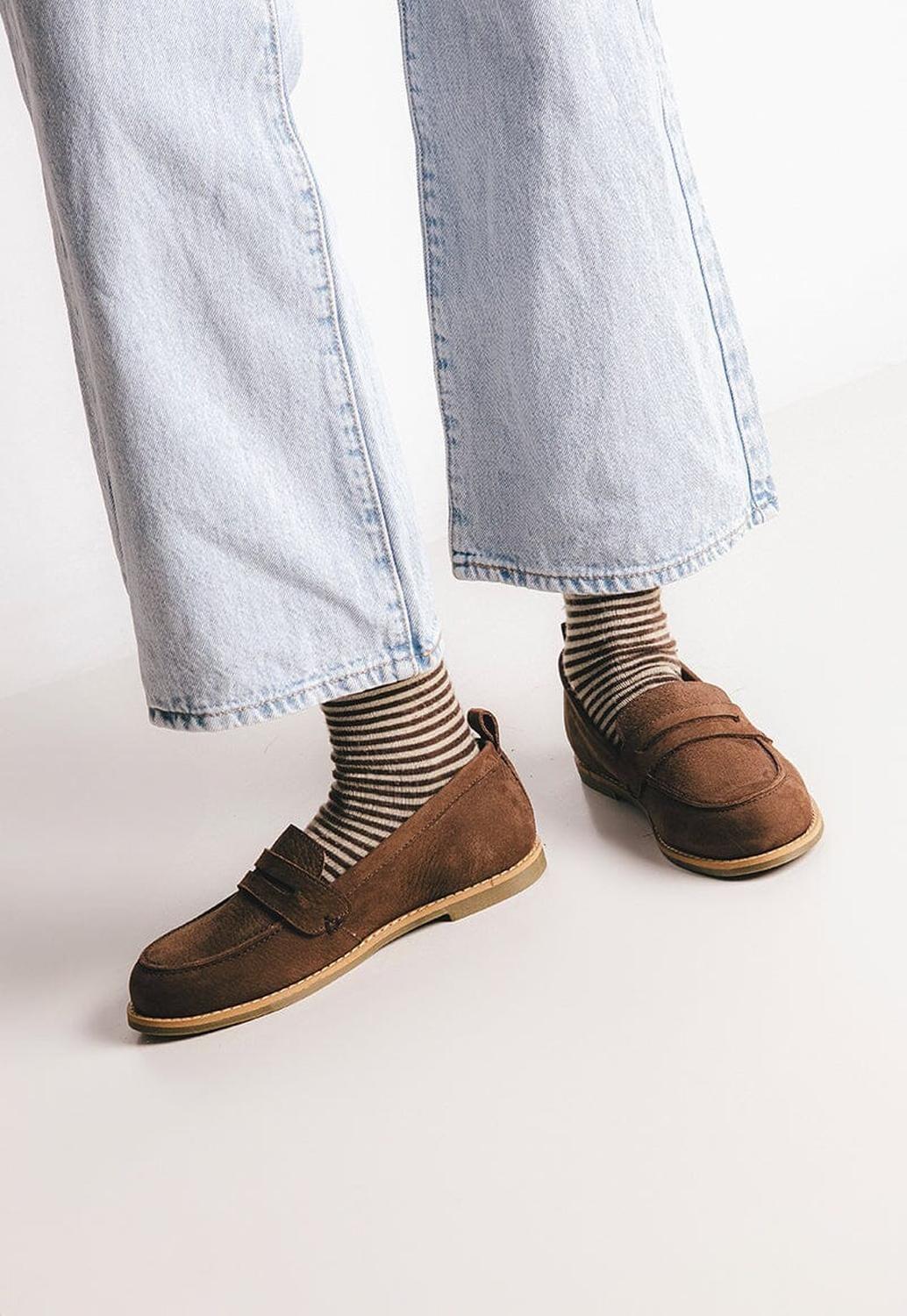 Mocasin Mujer / Coligue Café-5