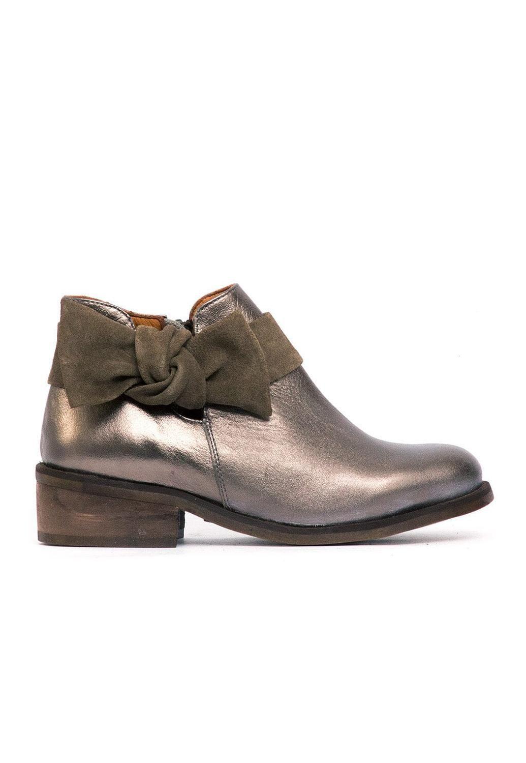 Botin Mujer / Saharino Metálico-0