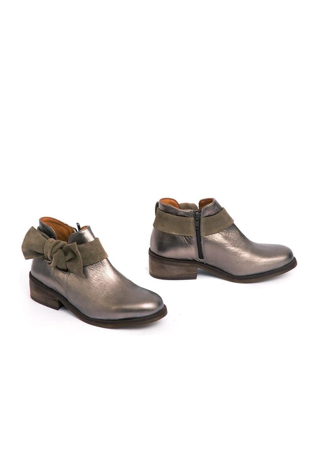 Botin Mujer / Saharino Metálico-1
