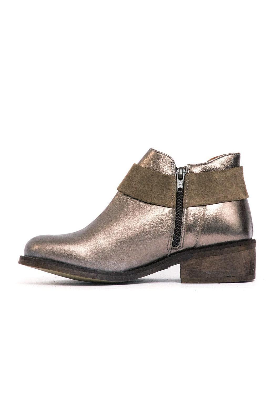 Botin Mujer / Saharino Metálico-3