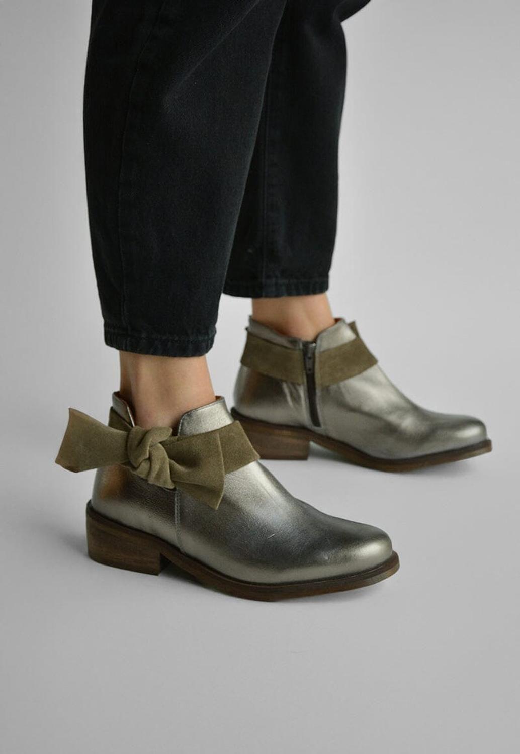 Botin Mujer / Saharino Metálico-7